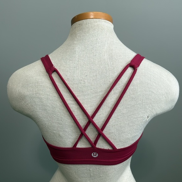 Lululemon - Free To Be Bra - Berry Rumble - Size 4 - Well Loved - Picture 5 of 9